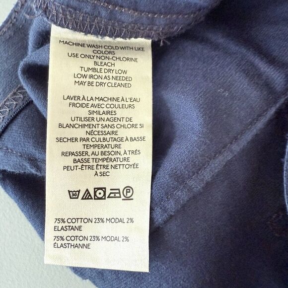 Anthropologie Pilcro Velvet Pull-On Retro Flare Jeans Mid-Rise Sz 25 Blue Pants - Picture 11 of 12